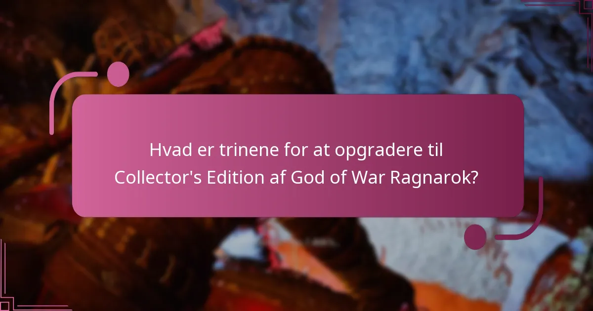 Hvad er berettigelseskravene for at opgradere til Collector’s Edition?